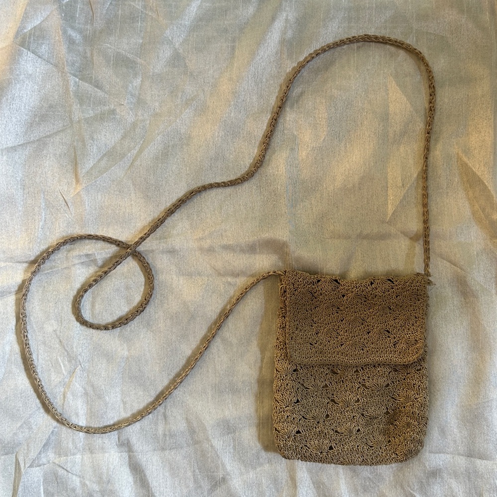 Vintage Boho Y2K Knit Crochet Bag